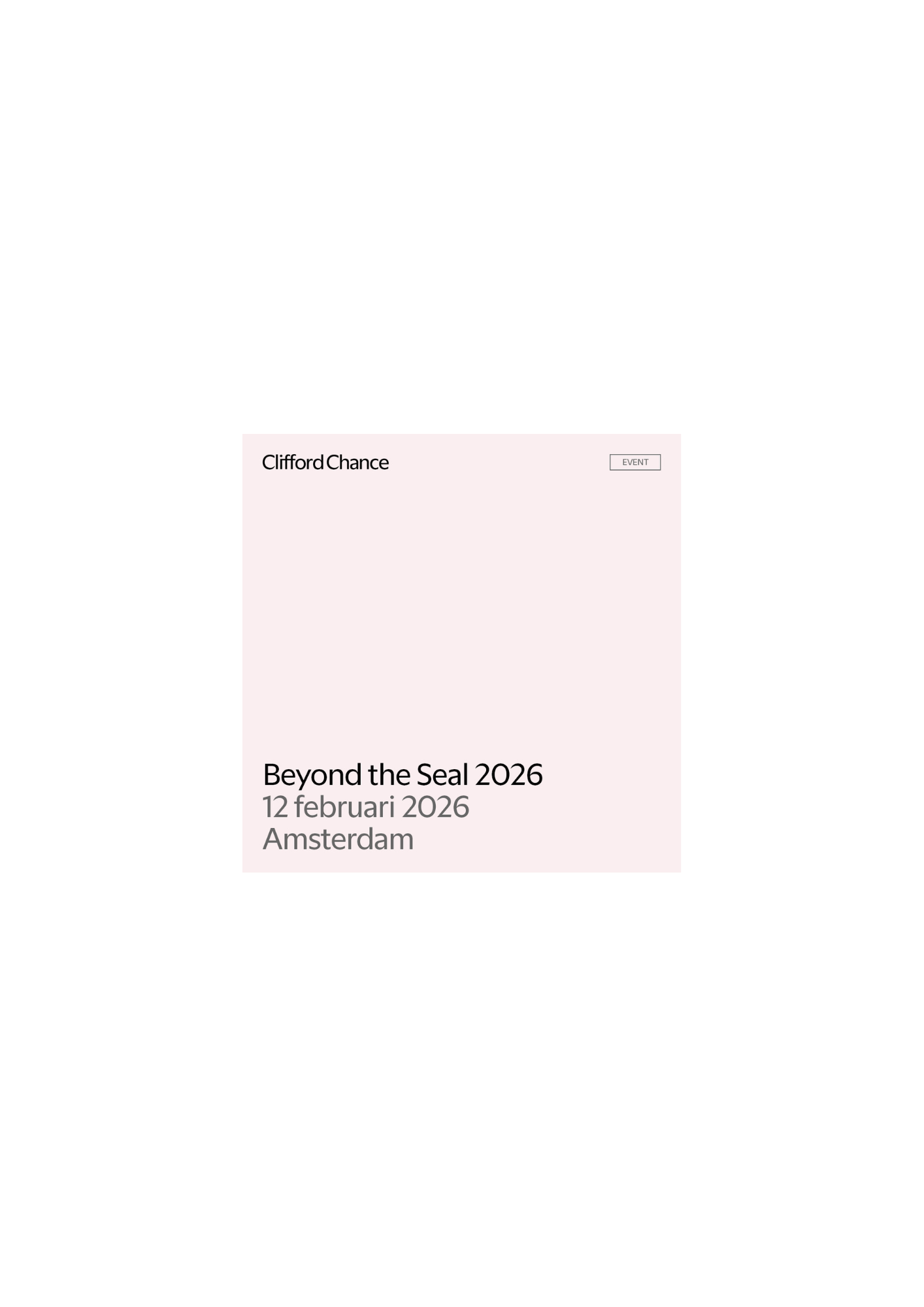 Beyond the Seal 2026